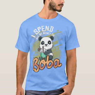 T-shirt Kawaii Bubble Tea Panda Drôle Boba Tea 1200