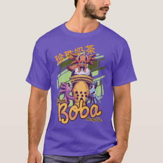 T-shirt Kawaii Bubble Thé Axolotl Funny Boba Tea Premium