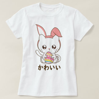 T-shirt Kawaii Bunny Cat Easter Cute Design