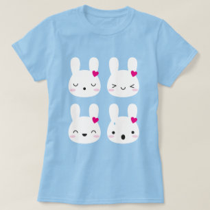 T-shirt Kawaii Bunny Émotions