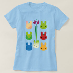 T-shirt Kawaii Bunny Fruits et légumes