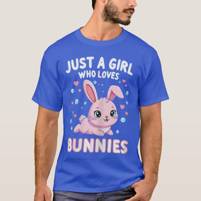 T-shirt Kawaii Bunny Just A Girl Who Loves Bunnies s for G (Devant)