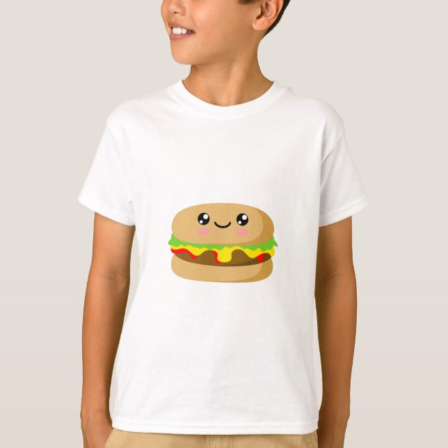 T-shirt Kawaii Burger (Devant)
