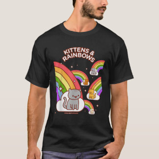 T-shirt Kawaii Cat KITTENS RAINBOWS