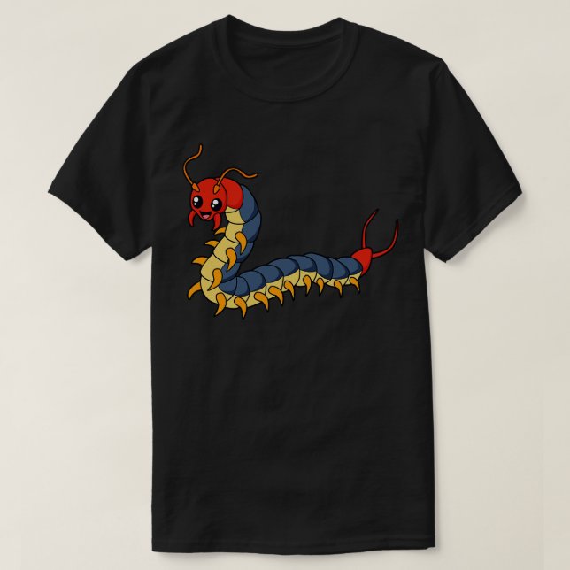 T-shirt Kawaii centipede (Design devant)