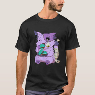 T-shirt Kawaii Chat Drôle Anime Pastel Goth Halloween Homm