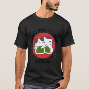 T-shirt Kawaii Chat J'Aime Vraiment Chat Mochi