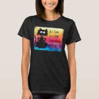 Kawaii chat japonais noir animé chat mignon T-shir