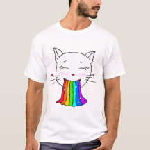 T-shirt Kawaii. Chat mignon tendance customisé sou