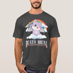 T-shirt Kawaii Chat Pastel Goth Métal de mort
