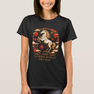 T-shirt Kawaii Cheval Royal Zodiaque Dame Fortune Équine 2