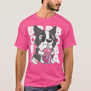 T-shirt Kawaii Chien Boba Tea Bule Anime Kawaii Neko G