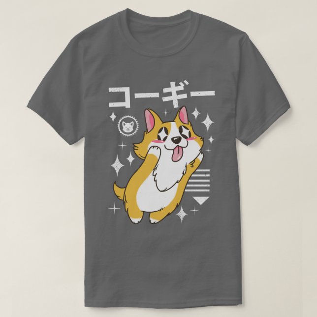 T-shirt Kawaii Corgi (Design devant)