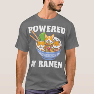 T-shirt Kawaii Corgi Ramen Cute Puppy japonais Manga Anime