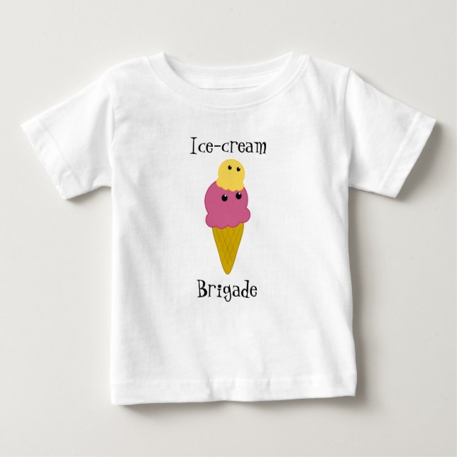 T-shirt Kawaii Crème glacée Cone Baby (Devant)