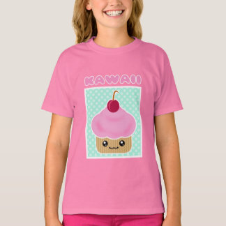 T-shirt Kawaii Cupcake Cerise Candy
