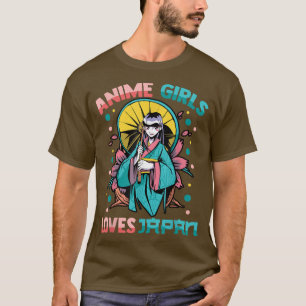 T-shirt Kawaii Cute - Anime Girls Love Japon - Otaku - Ma