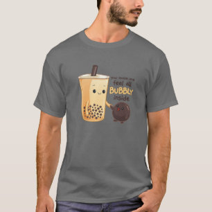 T-shirt Kawaii Cute Anime Otaku Japonais Boba Tea Bubbly I