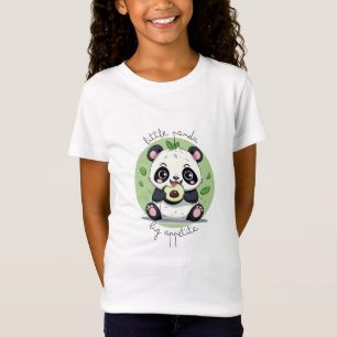T-Shirt Kawaii Cute Baby Panda Manger Avocado