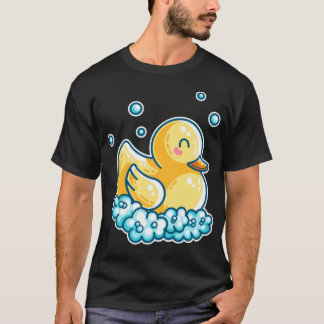 T-shirt Kawaii Cute Bain Caoutchouc Canard