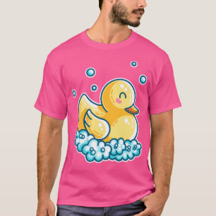 T-shirt Kawaii Cute Bain Caoutchouc Canard