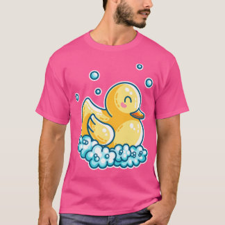 T-shirt Kawaii Cute Bain Caoutchouc Canard