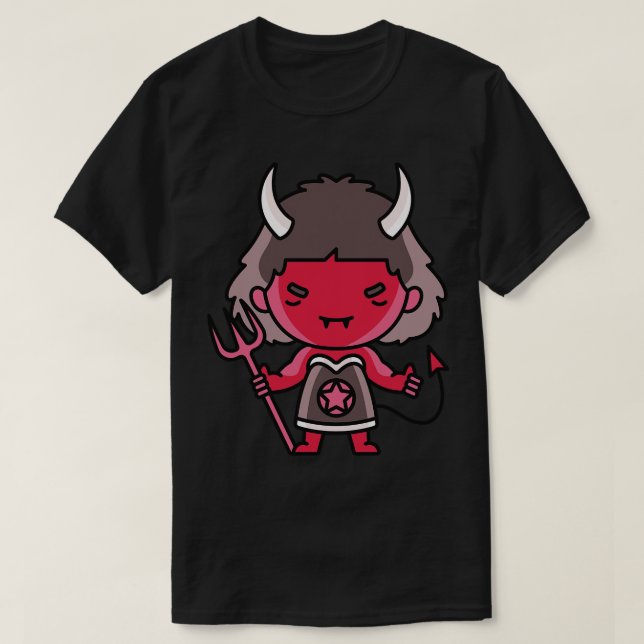 T-shirt Kawaii Cute Little She Devil (Design devant)