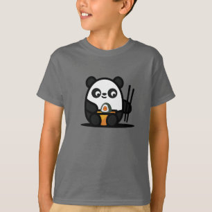 T-shirt Kawaii Cute Sushi Panda