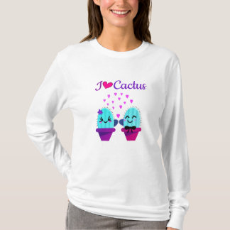 T-shirt kawaii et l'amour du cactus mignon