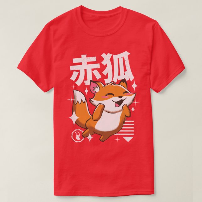T-shirt Kawaii Fox (Design devant)
