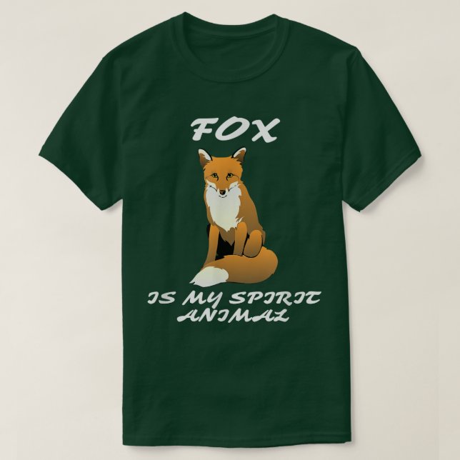 T-shirt Kawaii Fox Est Mon Esprit Animal Cool Spiritualist (Design devant)