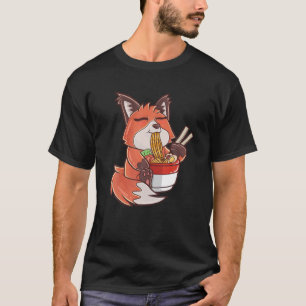 T-shirt Kawaii Fox   Idée cadeau japonais Manga Funny
