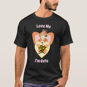 T-shirt Kawaii Foxy Cosplay Love Heart