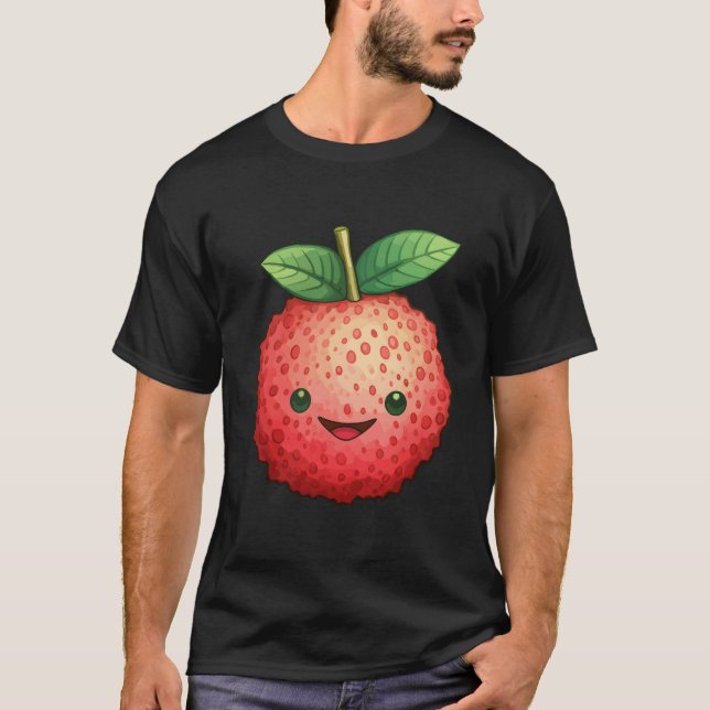 T-shirt Kawaii Fruits Kawaii Litchi (Devant)