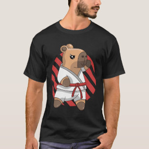 T-shirt Kawaii Funny Capyra Capy Karate Arts martiaux Keik