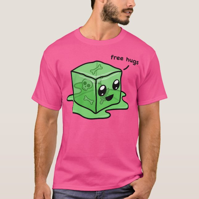 T-shirt Kawaii Gelatinous Cube (Devant)