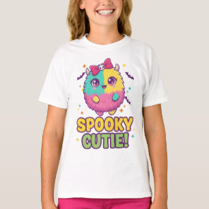 T-shirt Kawaii Halloween avec chauves-souris et nœ