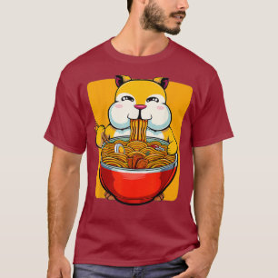T-shirt Kawaii Hamster Ramen Animal Soba Udon Anime Anima