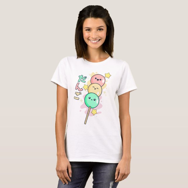 T-shirt Kawaii Hanami Dango (Devant entier)