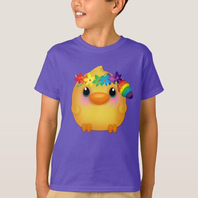 T-shirt Kawaii Hippy Chick (Devant)