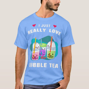 T-shirt Kawaii I Lobble Tea Drôle Boba Tea Délicieux
