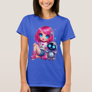 T-shirt 🤖 Kawaii I Love My Ai Chatbot Cute BFF Companion