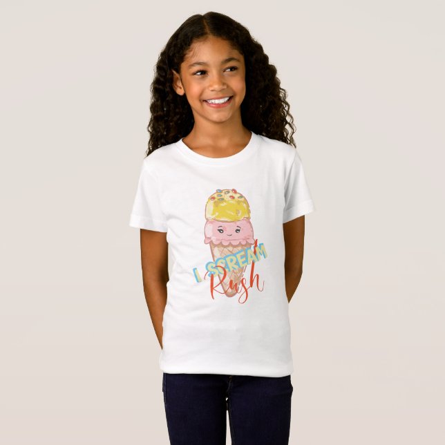 T-shirt Kawaii I Scream Rush Kids (Devant entier)
