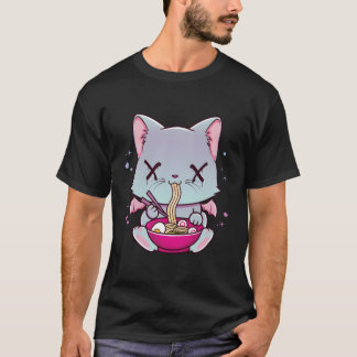 T-shirt Kawaii japonais Anime Chat Ra Déplaisant Pastel Go