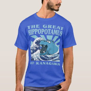 T-shirt Kawaii Japonais Grande Vague Grand Hippo Cute Japo