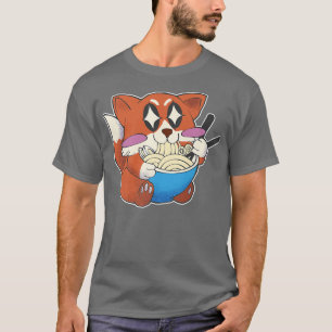T-shirt Kawaii Japonais Ramen Fox Anime Manga Graphisme Ja