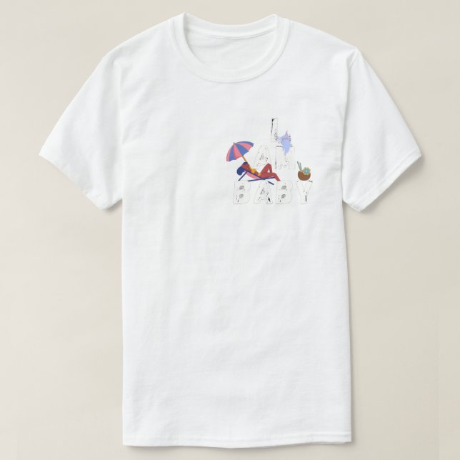 T-shirt Kawaii "Je Suis Bébé" Axolotl Mignon (Design devant)