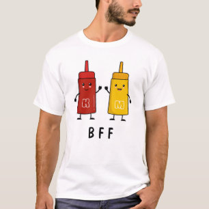 T-shirt Kawaii Ketchup & Mustard : Les meilleurs amis pour