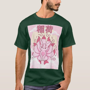 T-shirt Kawaii Kitsune Inari Pour Japonais Esthétique Nine