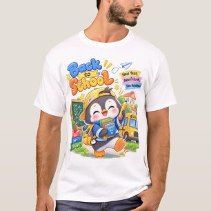 T-shirt Kawaii Manchot Nouvelle Année Scolaire